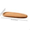 Freeform Wood Serving Tray Polished with Raised Rim Natural Wooden Platter