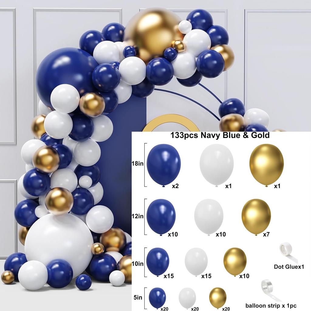 107Pcs multi-color latex balloon set suitable for birthday parties, weddings, Valentine's Day party decoration