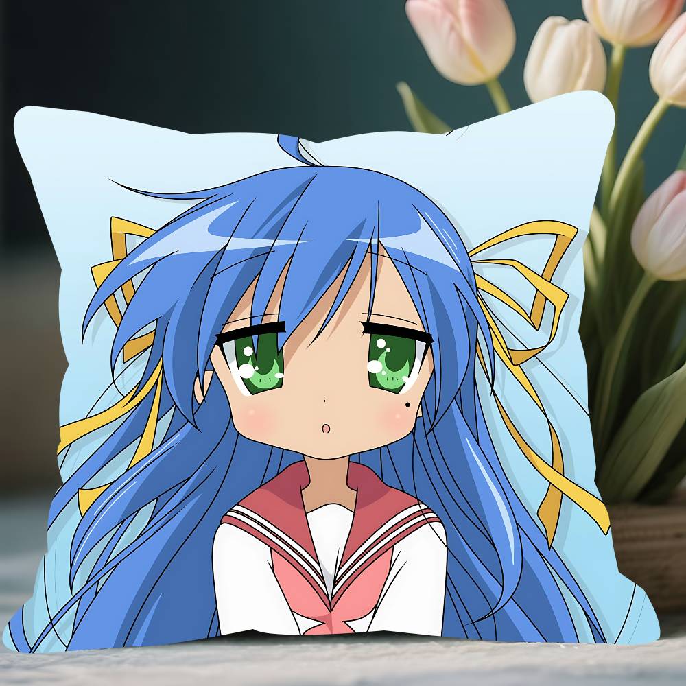 

L-Lucky Star Pillow Case Removable Washable Cushion Cover – All-Season Soft Linen 12x12Inch