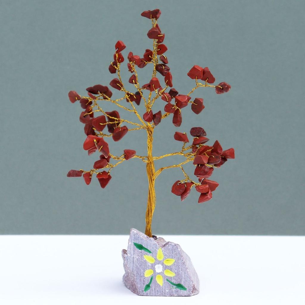 Red Jasper Gemstone Tree - 80 Gemstones