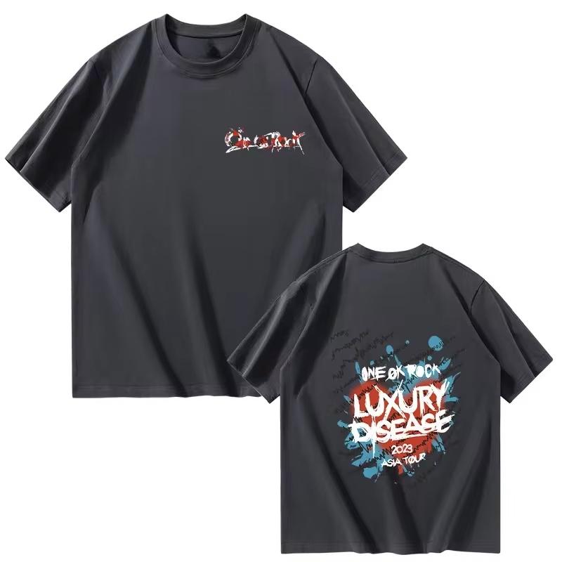 One Ok Rock T-shirt Pánské módní letní bavlněné tričko s krátkým rukávem Dámské ležérní Harajuku Hip Hop Streetwear Tee Tops Tričko