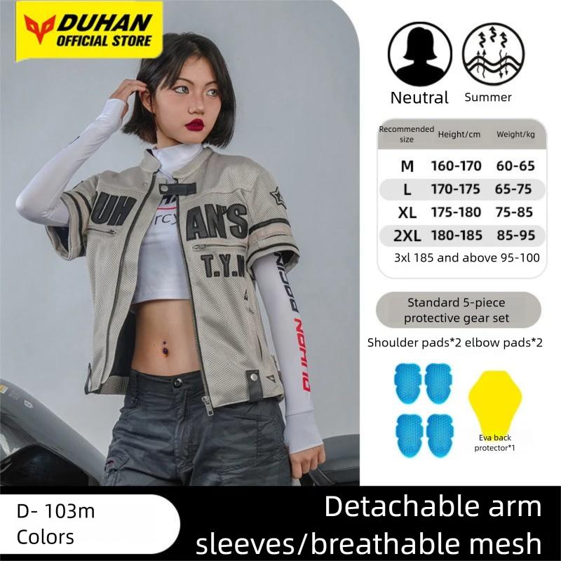 DUHAN Motorcycle Jacket Men Motorcycle Armor Protector DUHAN Pants Moto Cycling Jacket Motocross Chaqueta Summer Riding Clothes