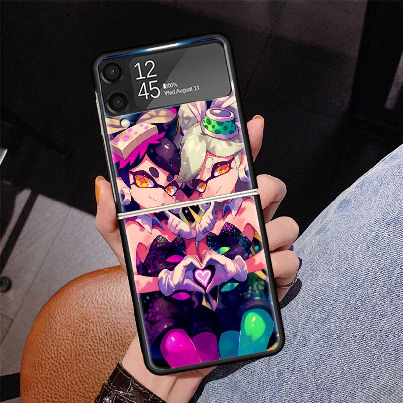 

Game S-Splatoons Phone Case For Samsung Z Flip 7 6 5 4 3 Galaxy ZFlip7 ZFlip6 ZFlip5 ZFlip4 ZFlip3 5G Print Cover Samsung Z Flip 7