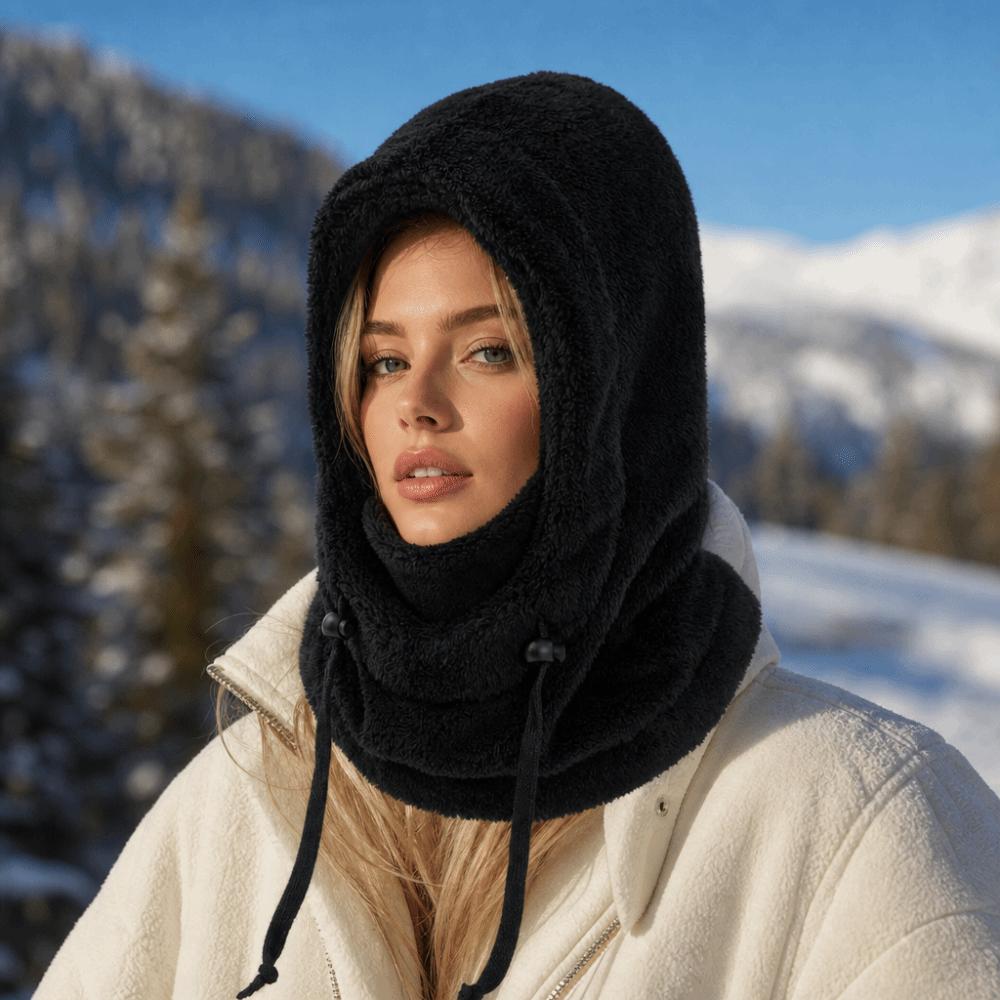 Warm One-piece Hat Scarf Windproof Hooded Hat Fashion Ear Protection Cap
