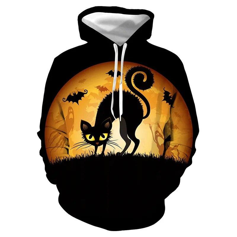 Sunset Antler Deer Fleece Hoodie, Men's Thick Warm Autumn Winter Sweatshirt, Glowing Stag Forest Scene Pullover for Wilderness Outdoor Style