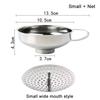 2/3PCS Funnel Tube Mason Jar Funnel With Handle Stainless Steel Canning Funnel Regular And Wide Mouth Jars