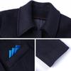 Kasey Unisex Wool Blend Mid-Length Professional Overcoat