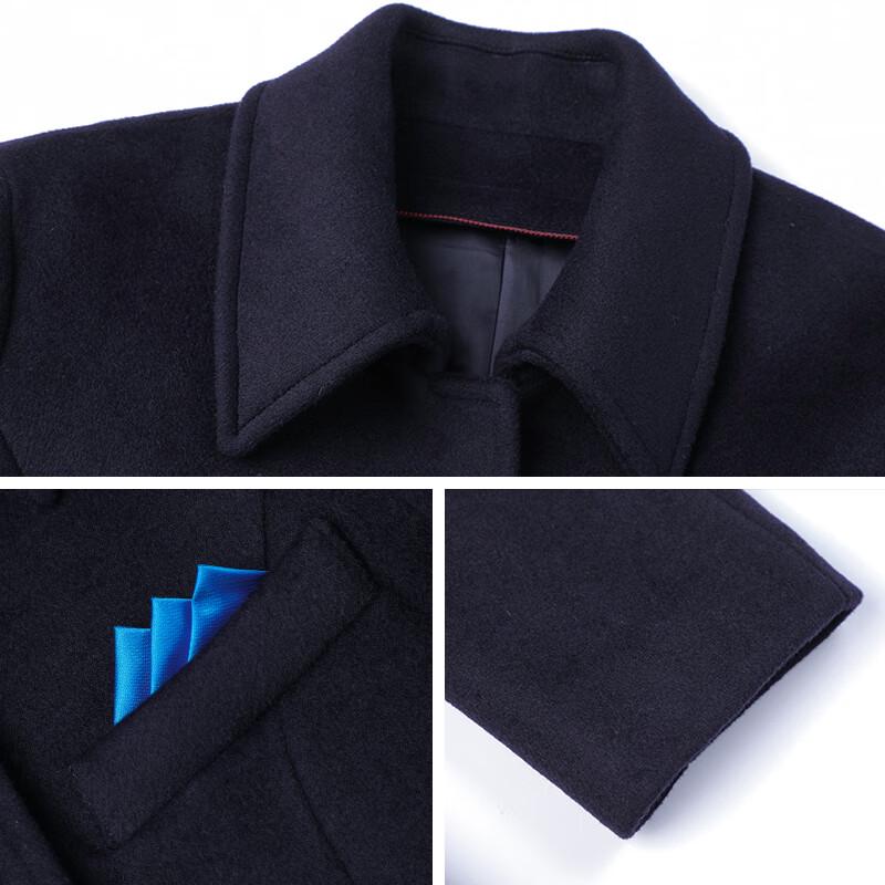 Kasey Unisex Wool Blend Mid-Length Professional Overcoat