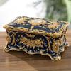 Metal Jewelry Box Rings Necklaces Small Vintage Style Decorative Storage Organizer Gift
