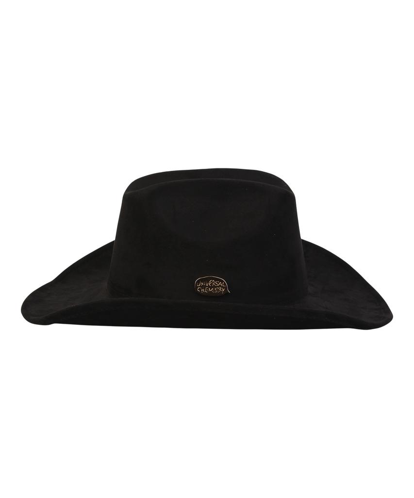 Yunibeosyeolkemiseuteuli Wire Cowboy Suede Black Long Fedora Fedora