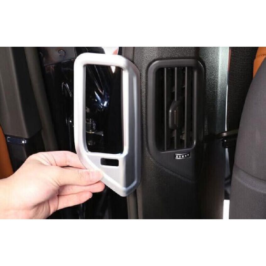 For BMW X7 G07 2019-2022 B Pillar Air Outlet Vent Cover Trim 2PCS Matte Silver