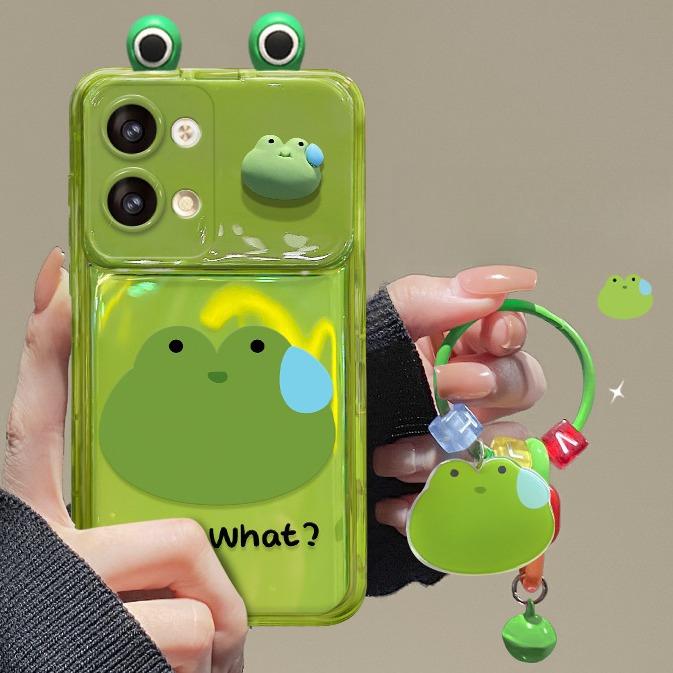 Applicable To Xiaomi 13 Mobile Phone Case 12/10s Frog Doll Pendant Redmi K50/60pro Flip Mirror Note9