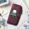 Cool Skull Print Wallet Card Holder Long Purse Forever Style