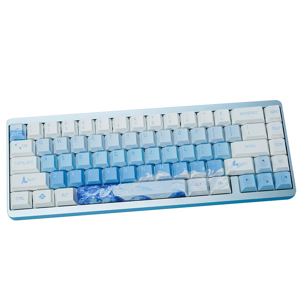 

Mechkeys VARMILO Muse65 Gaming CNC Machined Aluminum Alloy Wired Magnetic White Switch Keyboard with Adjustable Triggers for FPS Games Ar Keyboard,