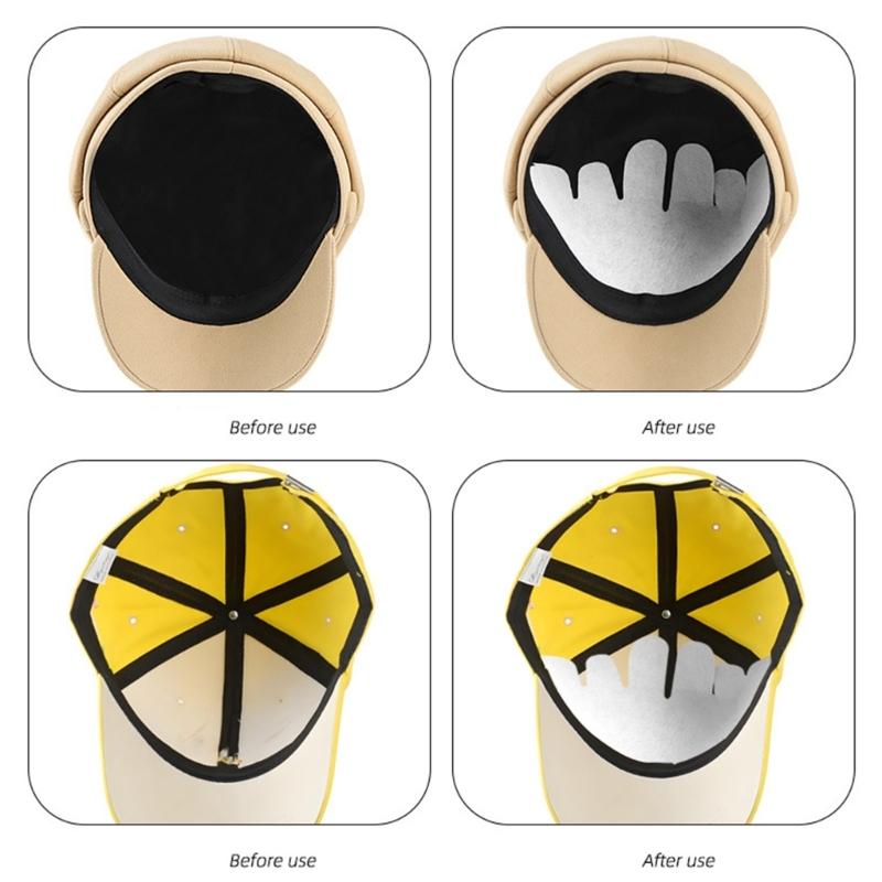 10 Pcs Hat Inner Support Baseball Caps Inserts Shapers Hat Sweat Liner Shaper Hat Shaper Insert Caps Accessories