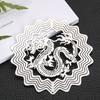 Dragon Sublimation Wind Spinner Metal Rotating Hanging Decoration Feng Shui Wind Catcher Bird Deterrent Nursery Farmhouse Decor