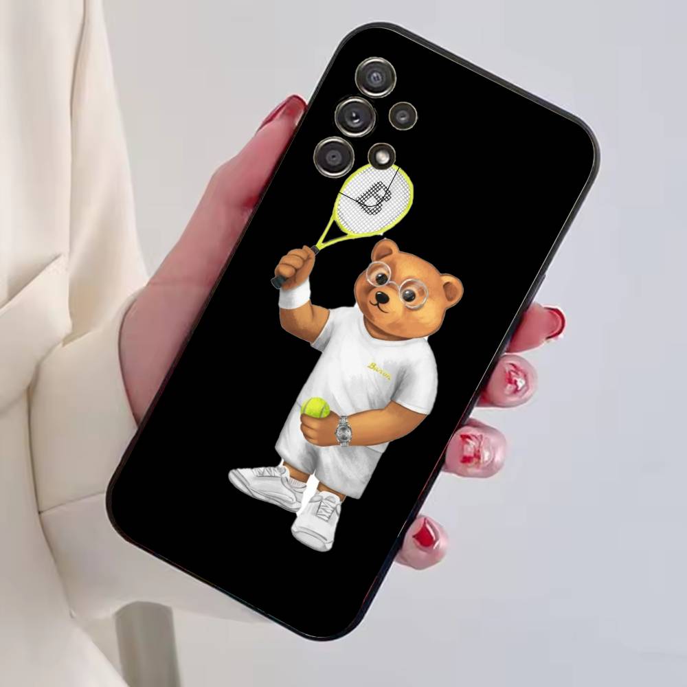 Fashion B-Baron Filou B-Bear Phone Case For Samsung S25,S24,S21,S22,S23,S30,Ultra,S20,Plus,Fe,Lite,Note,10,Black Cover Samsung S21lite