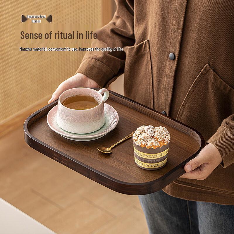 Walnut Wood Rectangular Serving Tray
