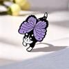 Purple Witch Hat Lapel Pin Creative Novelty Brooch for Costume Accessory