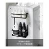 Yamazaki Jitsugyo 1801 Magnetic Storage Rack Next To the Washing Machine, 2 Tiers, Black, W28 X D11.5 X H40cm, Tower Laundry Rack, Can Hold Large