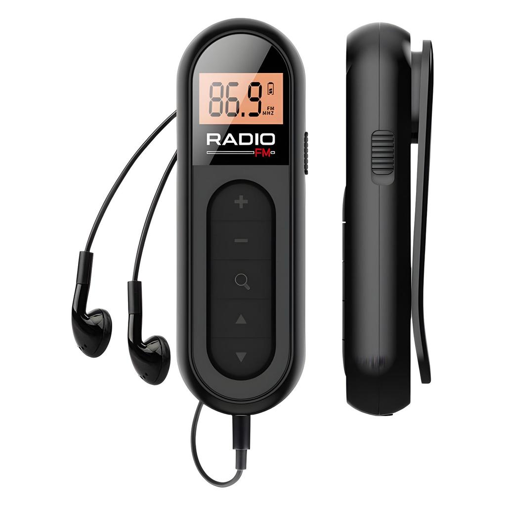 2024 Rechargeable FM Radio: Mini Portable Receiver with Auto Station Search for Seniors