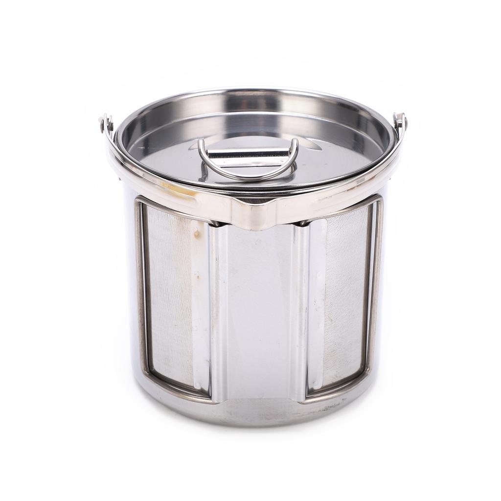 Camping Kettle Stainless Steel HeatResistant Anticorrosion Durable Sturdy Portable Hiking Pot