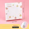 80 Pcs/pack Kawaii Animals and Fruits Sticky Notes Memo Pad To Do List Cute Journaling Supplies Planner Sticker Deco
