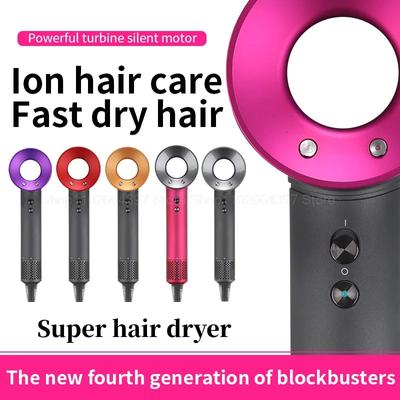 Leafless Hair Dryer  Professional With Flyaway Attachment Negative Ionic Premium Hair Dryers Multifunction Salon Style Tool