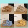 Frühlings Damen Weiche Sohle Offene Zehen Sandalen Mit Plüsch Wildleder Und Quaste Für Lässige Outdoor-Kleidung