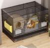 Indoor Guinea Pig Cage with Toilet, Anti-Spray Urine Protection, and Special Villa Design