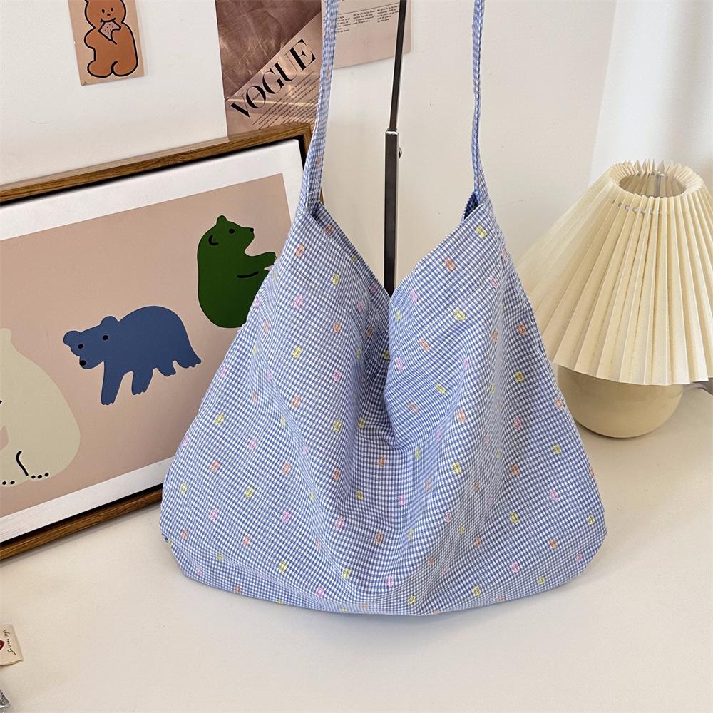 

Ніжна молочно-жовта в горошок літня великої місткості маленька свіжа на плече модна жіноча сумка тканинна сумка кросбоді сумка під пахву