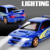 1:32 Subaru Impreza Honda Nsx Model Toy Alloy Diecast Car Sound Light Pull Back 4 Doors Opened Vehices For Kids Birthday Present