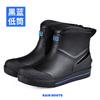 Fashion Snow Warm Thick Rain Boots, Kitchen Waterproof and Anti Slip Rain Shoes, Men's Fashionable and Wear-resistant Water Shoes