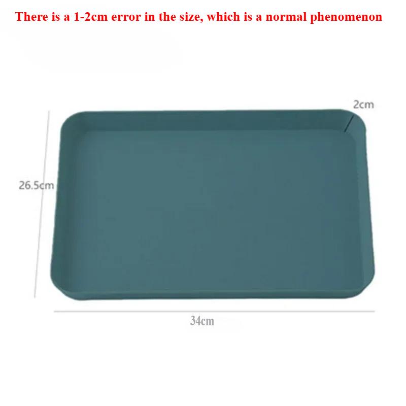 Kunststoff-Serviertablett für Zuhause, Tee, Obst, Dessert, Rutschfest, kratzfest, Kunststoff, Lebensmittel, Kochen, Aufbewahrungstablett, Küchengeschirr