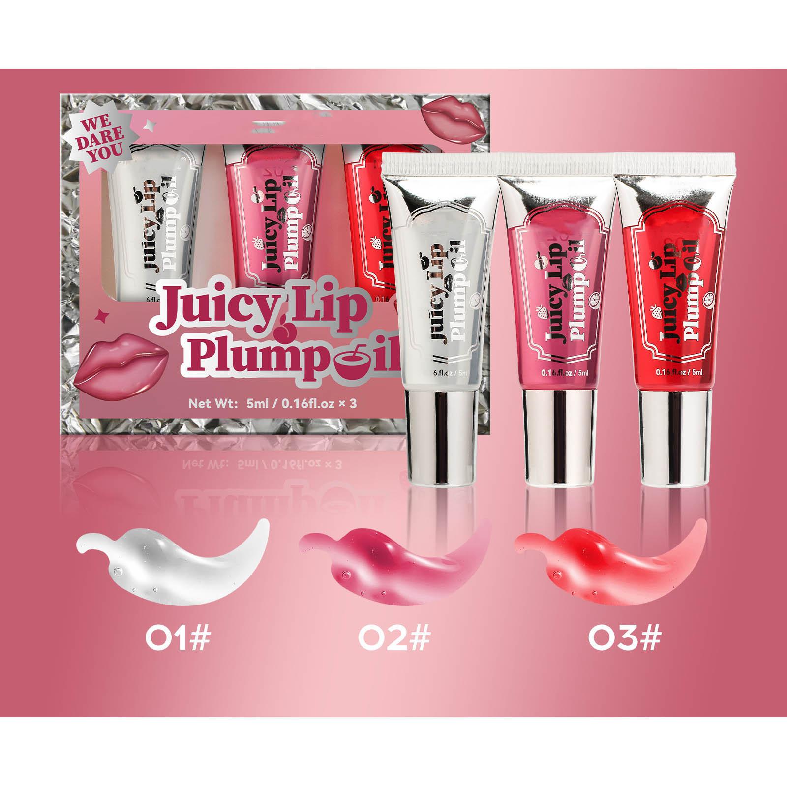 

3 шт. блеск для губ в шариках для женщин и девочек, гладкий, питательный, увлажняющий, пухлый, бальзам для губ, длительный увлажняющий макияж для губ One Size