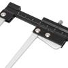Brake Disc Depth Gauge Caliper 0.1mm Accuracy Metric 0‑60mm Portable Brake Disc Depth Measuring Ruler Compact Auto Repair Tool