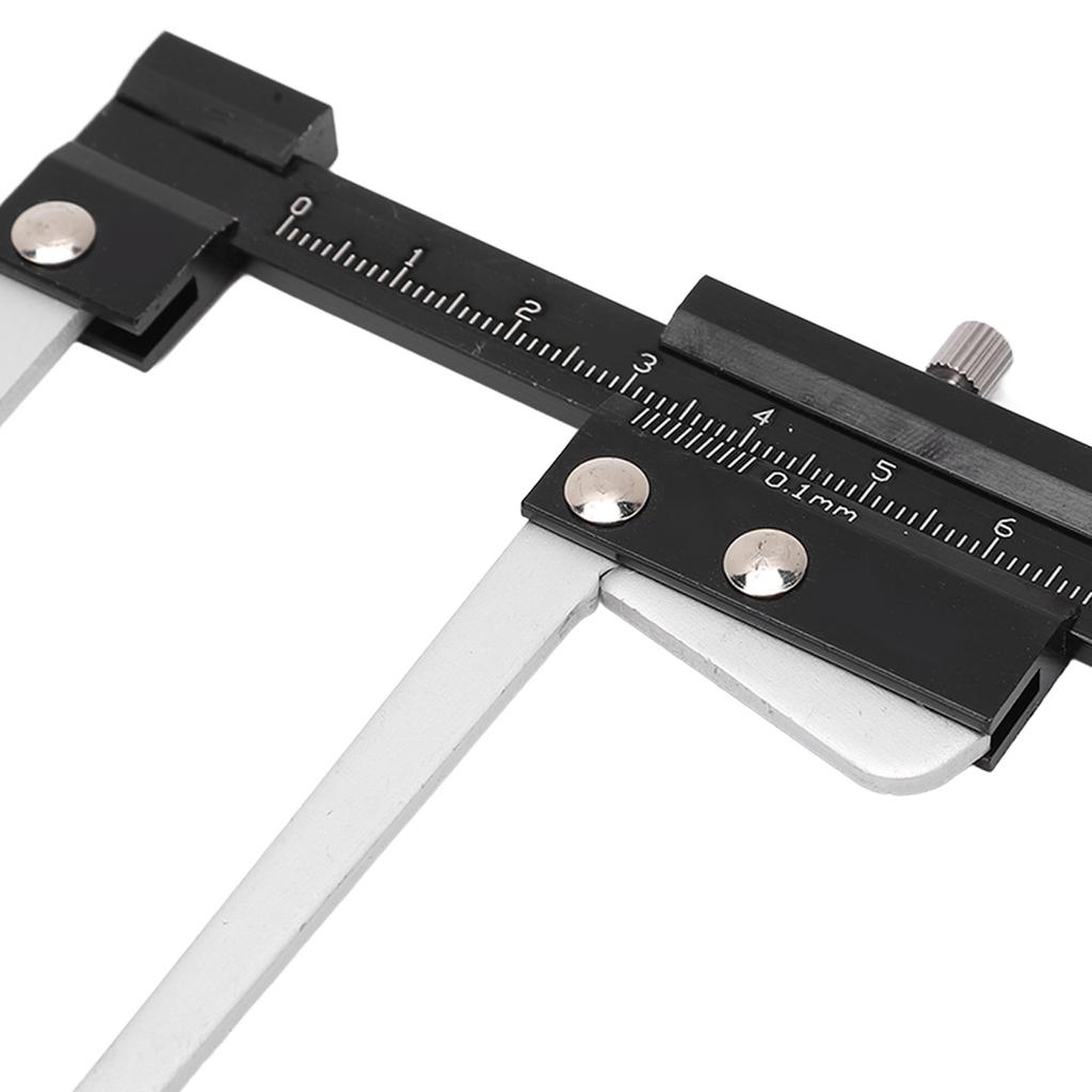 Brake Disc Depth Gauge Caliper 0.1mm Accuracy Metric 0‑60mm Portable Brake Disc Depth Measuring Ruler Compact Auto Repair Tool