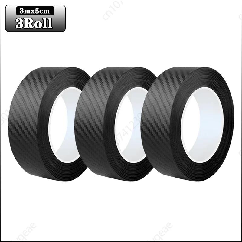 3m Auto 3D Kohlefaser Aufkleber Türschwelle Trittschutz Kofferraumstoßstange Seitenspiegel Kratzschutzband Autoaufkleber