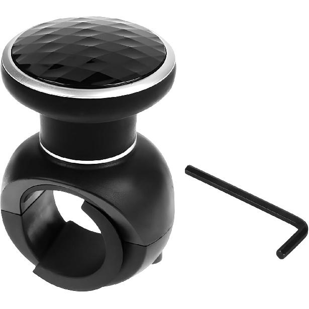 Steering Wheel Knob Spinner, Driving Turning Assist Steering Wheel Knob With Metal Bearing, 360 Degree Rotation Steering Wheel Power Handle For Car