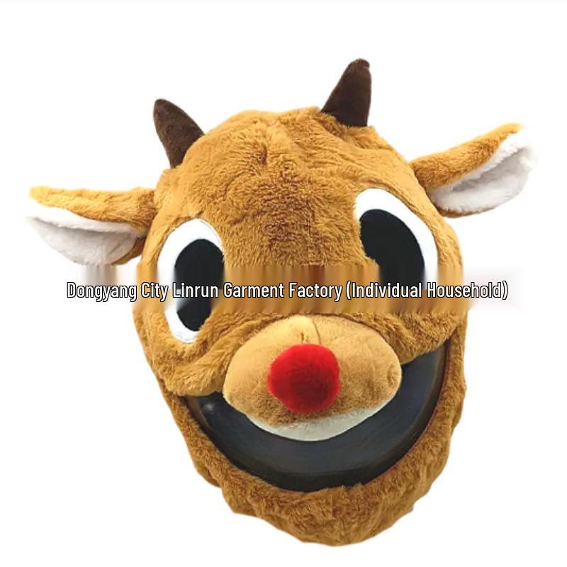 Motorcycle Helmet Decoration: Cartoon Rabbit, Toothless, Pumpkin Head Covers