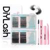 670 clusters of single-cluster segmented upper and lower eyelashes mixed set, thick and curled false eyelashes