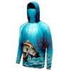  Fishing Hoodies Men's Long-Sleeve Sun Protection Hooded Fishing Wear