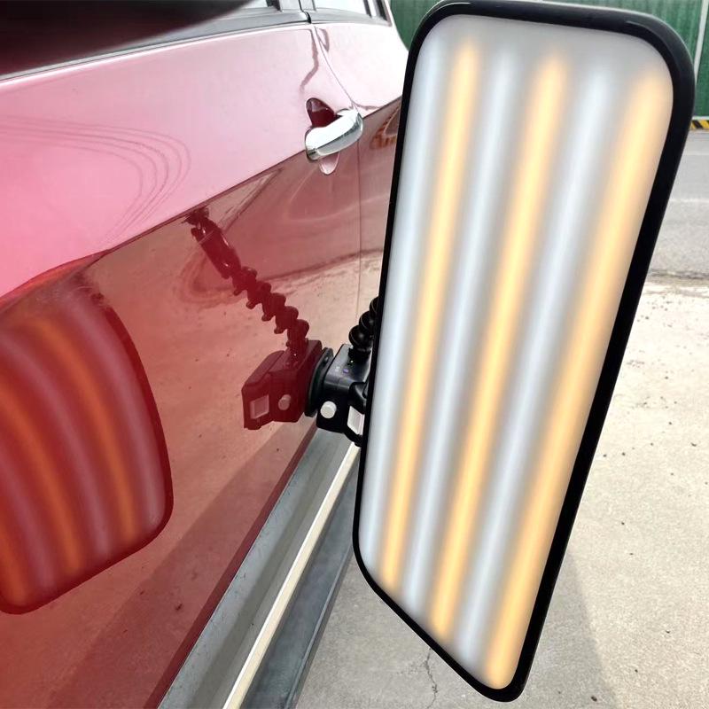 Battery-Powered LED Six-Stripe Leveling Lamp for Car Dent Repair