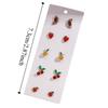 Orange Cherry Fruits Studs Earrings Strawberry Lemon Small Fruits Ear Stud  Women