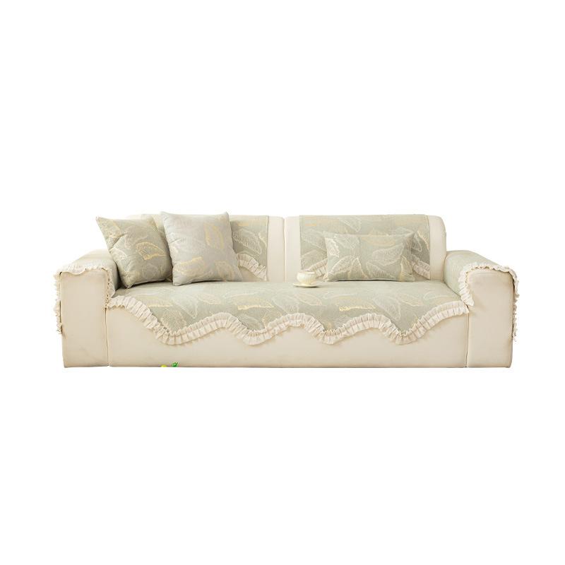 Light Luxury High-end Special-shaped Sofa Cushion 2025 New Four-season Universal Chenille Straight Sofa Non-slip Seat Cushion