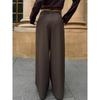 Irregular Splicing Straight Wide-leg Pants Women's Autumn and Winter Drape Suit Pants Design Pants