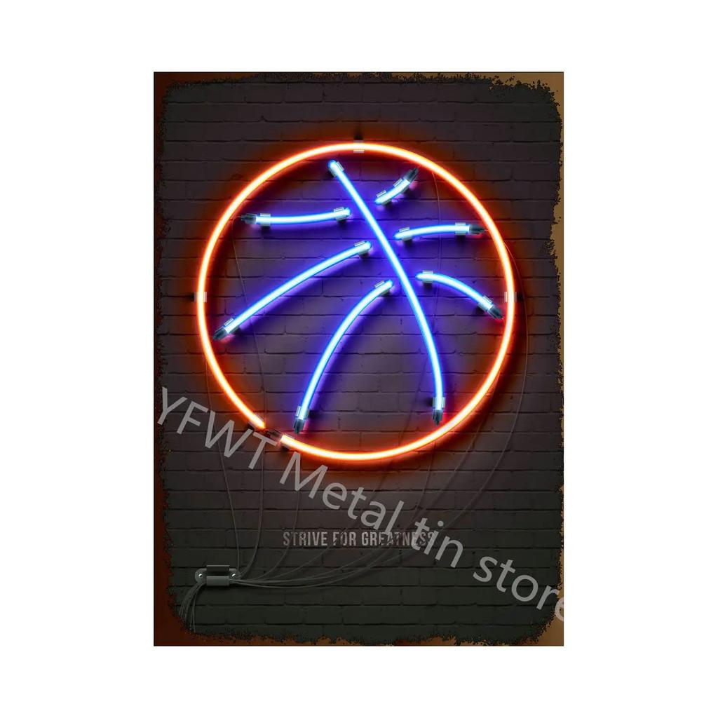 Vintage Colorful Neon Toilet Sign Sexy Woman Plaque Vintage Tin Sign Retro Metal Sign Decorative Plaque Wall Decor