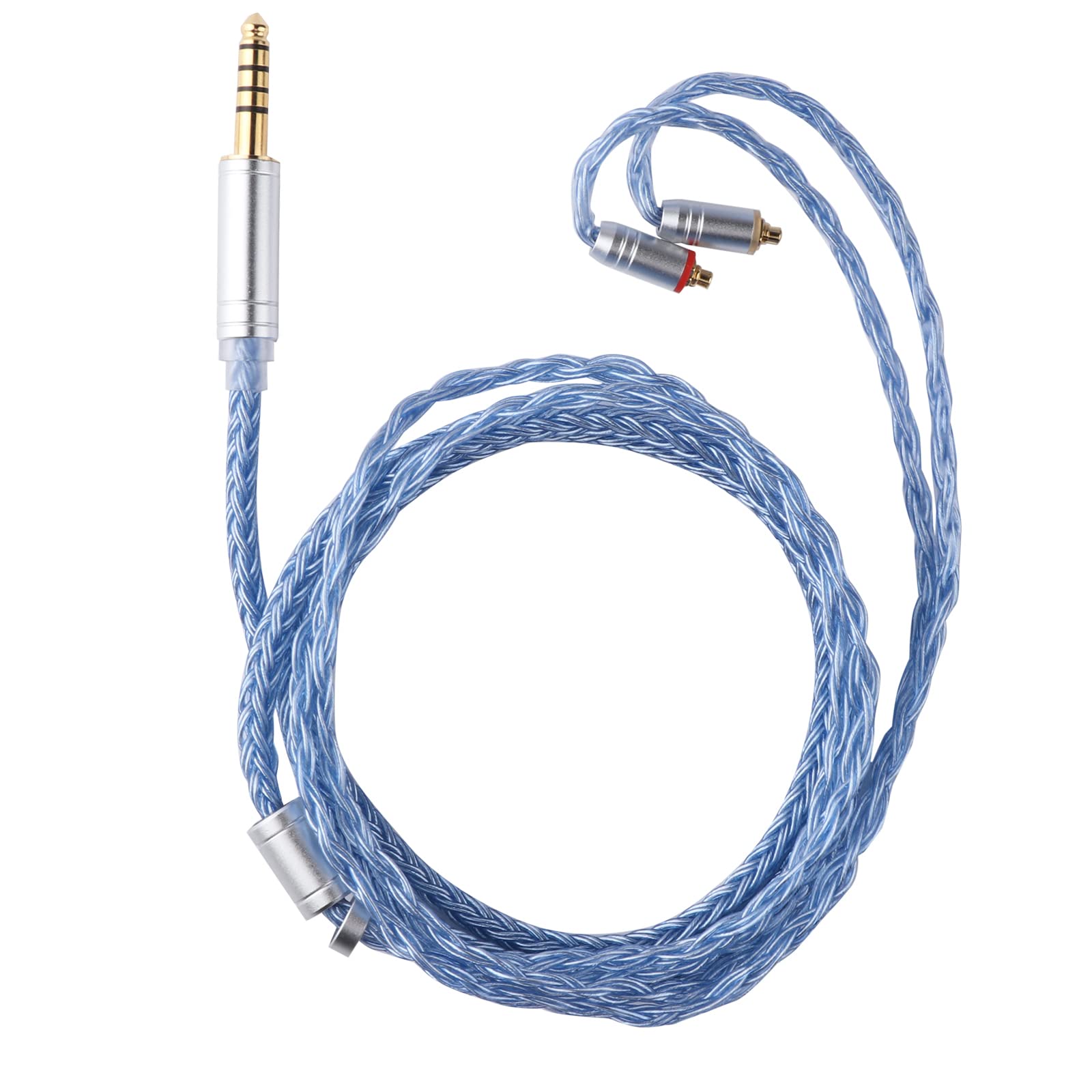 

New TRIPOWIN Zonie 16 Core Silver Plated Cable SPCHIFI Earphone Upgrade Cable [2022 Version] & (4.4mm-MMCX, Blue)