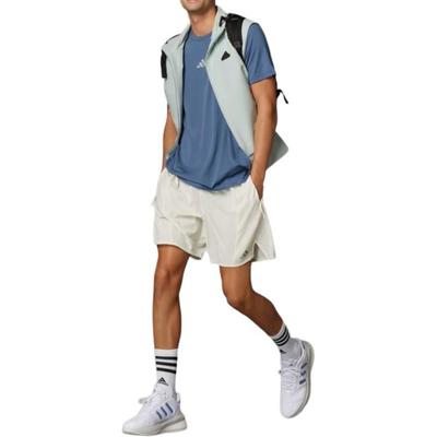 T Shirts Men's Blue Crew Neck Moderate IS3741