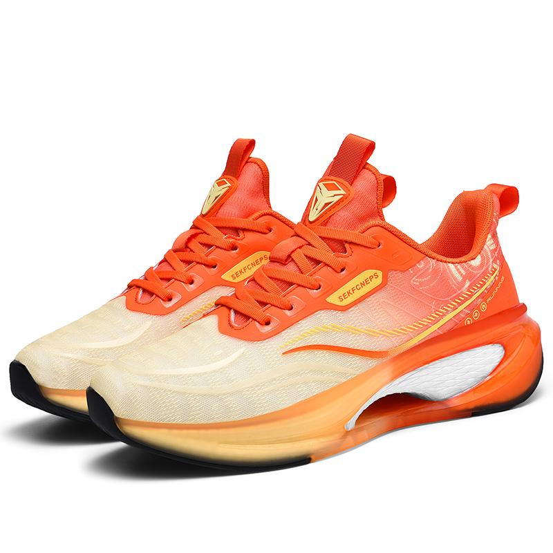 

Высококачественная мужская обувь Легкая повседневная обувь Износостойкие Нескользящие Кроссовки Простая Универсальная и Удобная Обувь для Бега 39 оранжевый